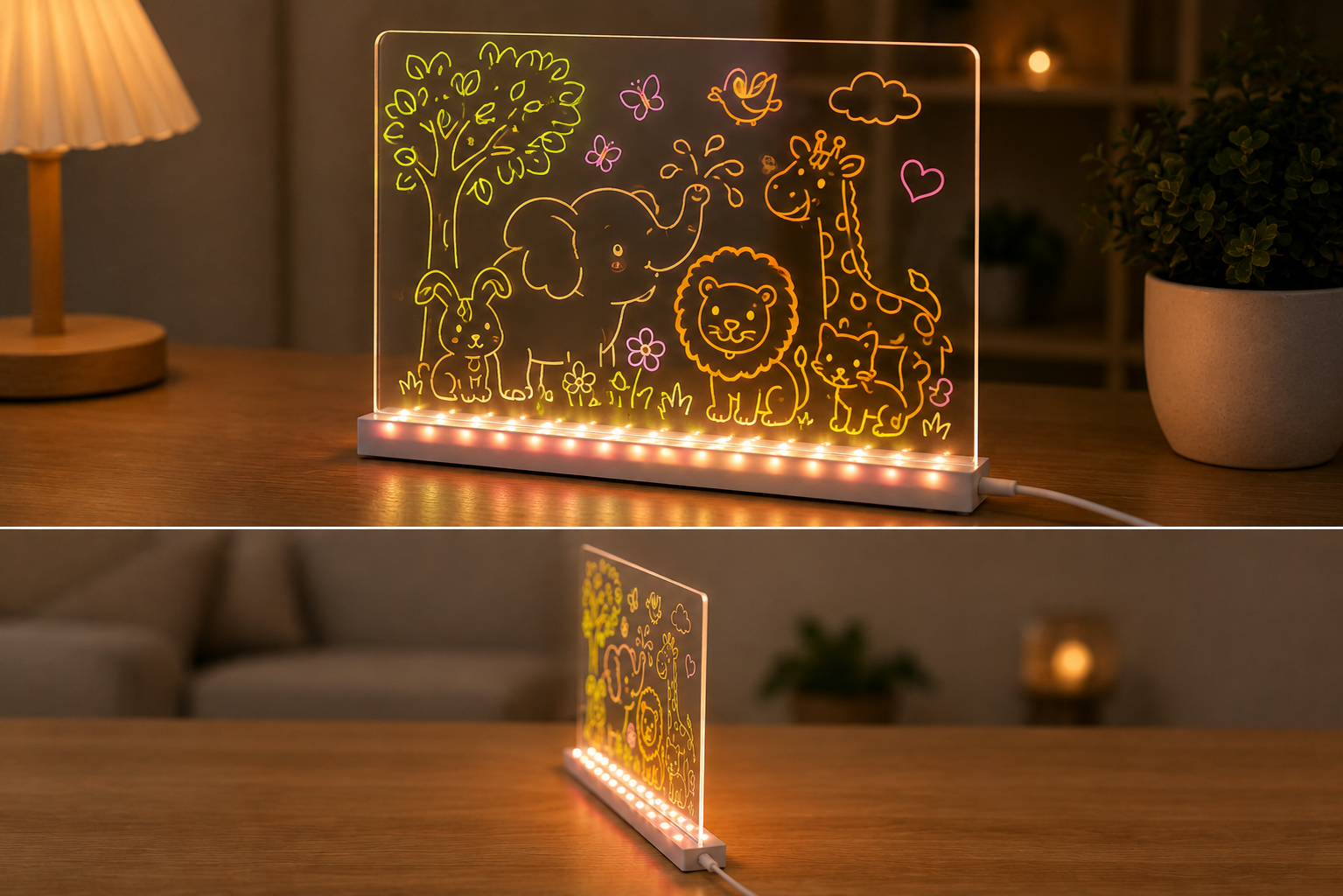 LumeiraKids grande — Tablette Lumineuse Créative pour Enfants